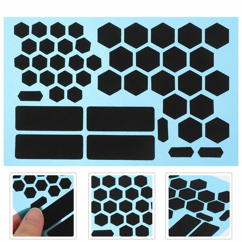 1 sheet of Cell Phone Grip Decal Tape Stickers Anti-Slip Phone Case Hexagon Decal