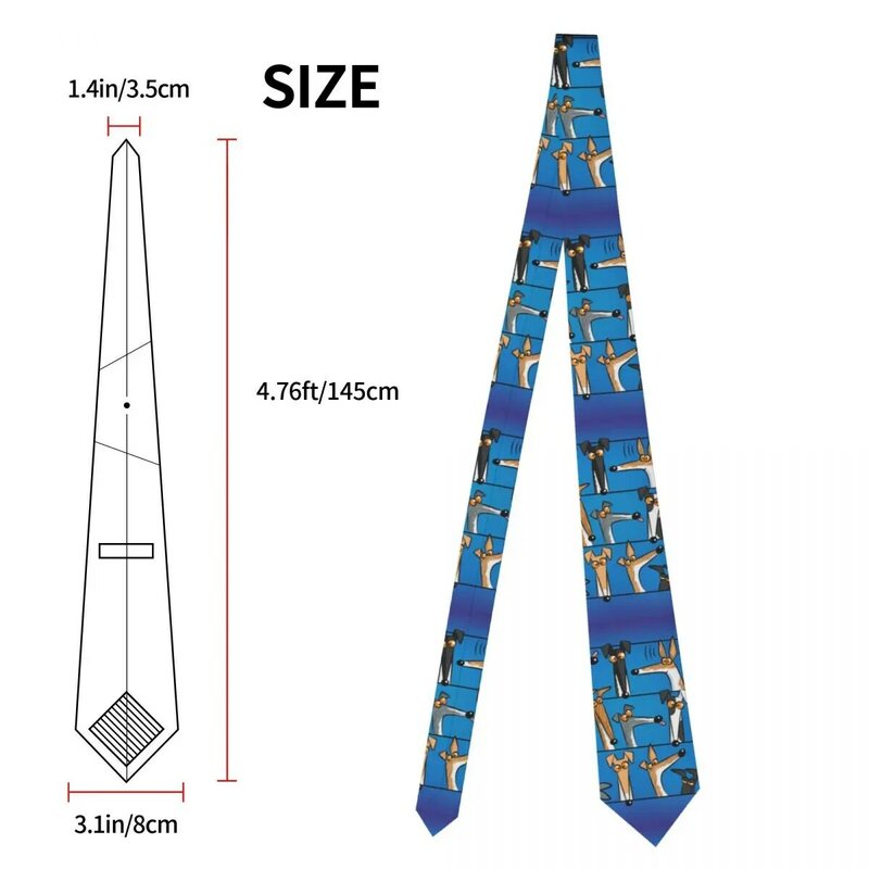 Heads Up! Assorted Items Necktie Unisex 8 cm Greyhound Whippet Lurcher Dog Neck Tie for Men Skinny Daily Wear Cravat Business