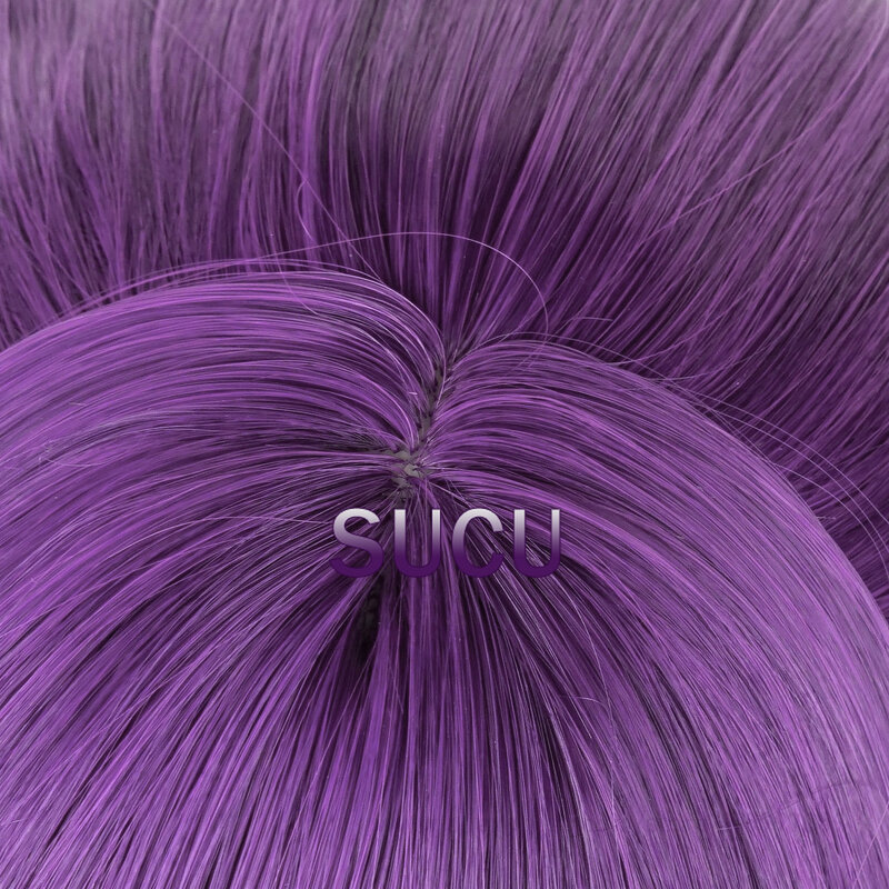 Anime Fern Cosplay Wig 80cm Purple Straight Hair Halloween Heat Resistant Synthetic Wigs+Wig Cap