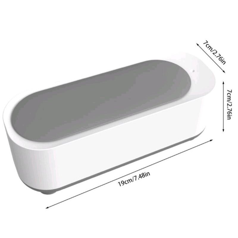 Mini macchina per la pulizia ad ultrasuoni detergente per lavaggio a vibrazione ad alta frequenza lavaggio gioielli occhiali orologio anello dentiere detergente Sonic