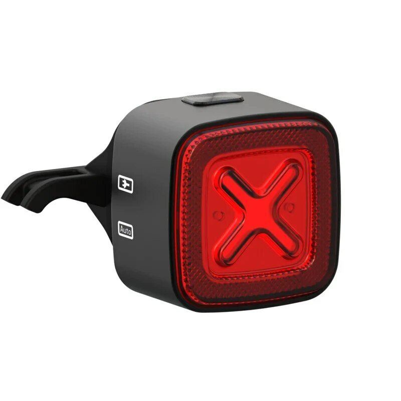 Enfitnix-Cubelite III Luz Traseira Inteligente, Luz de Aviso do Freio da Bicicleta, Luz Traseira Ultra Brilhante, Carga USB, Luz de Aviso Noturna
