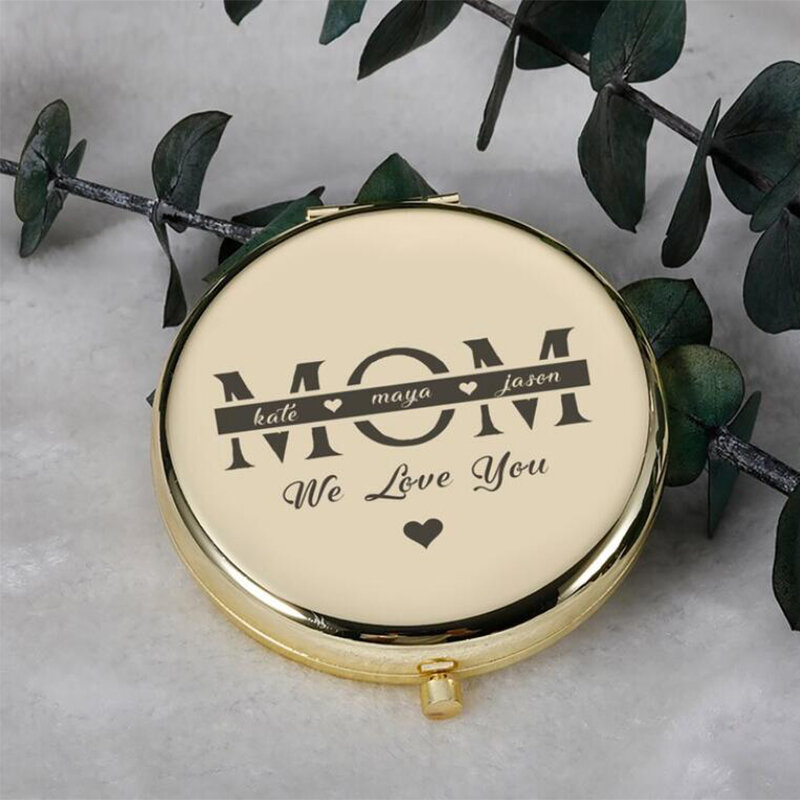 Personalized Mother's Day Round Mirror
