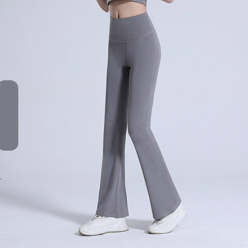 2024 Women Flare Pants Leggings Slim High Waist Solid Sports Gym Flare Pants Fashion Casual Streetwear Elastic Butt Lift pant