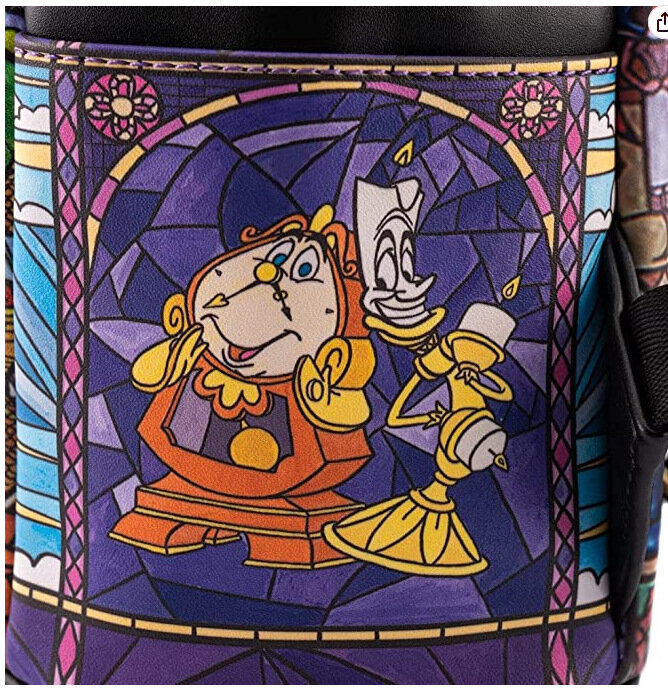 Miniso Disney Marvel Lounge fly Schönheit und das Biest Prinzessin Glocke Rucksack Mädchen Schult asche Kinder Freizeit Tasche