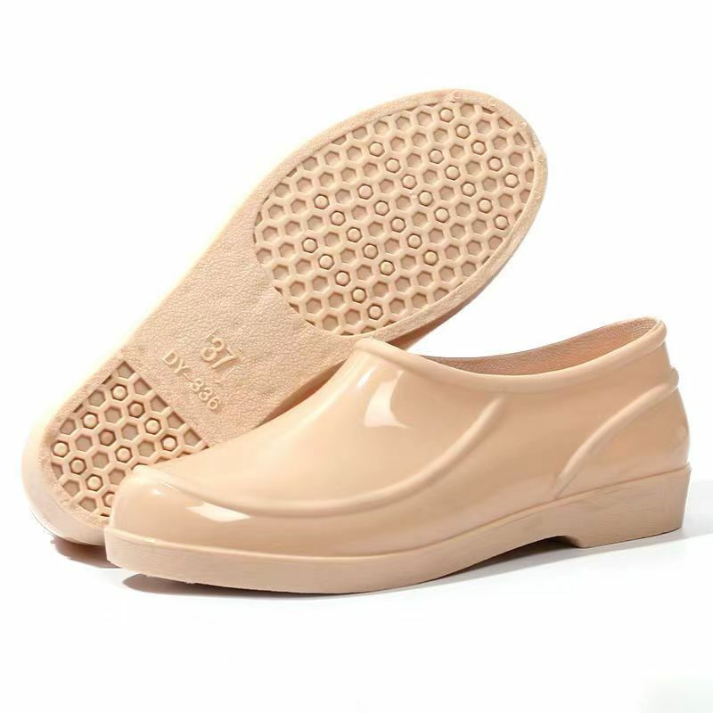 女性のローヒールの靴,柔らかい靴底,滑り止め,防水,キッチンの作業靴,夏
