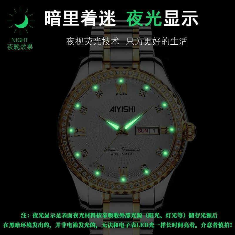 Reloj de negocios para hombre, pulsera de cuarzo de aleación de acero inoxidable, con calendario informal, de lujo, novedad