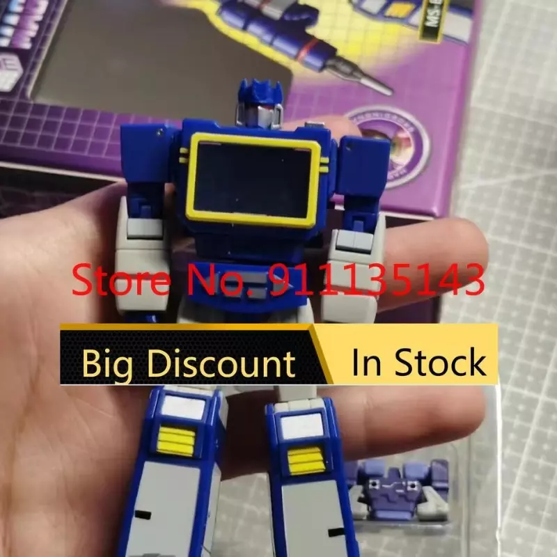 Soundwall-MS-TOYS Cuadrado mágico, figura de acción transformable G1, Robot deformado, juguete en stock