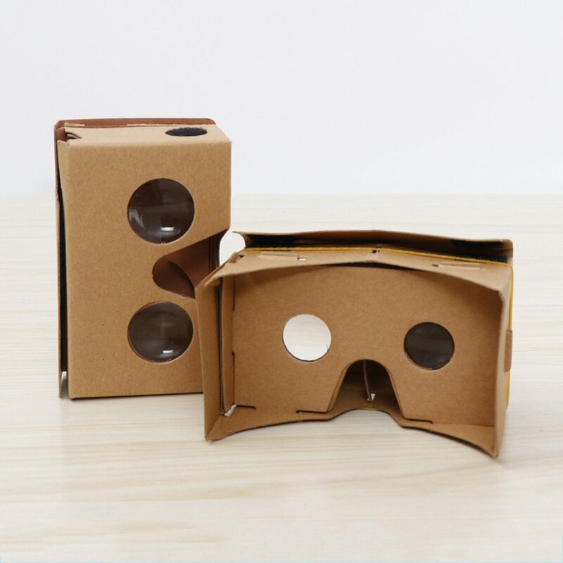 3D VR Papelão Óculos para Celular, Realidade Virtual, Alta Configuração, Limpar Amplificar, Sentindo-se para o Google, iPhone, Novo