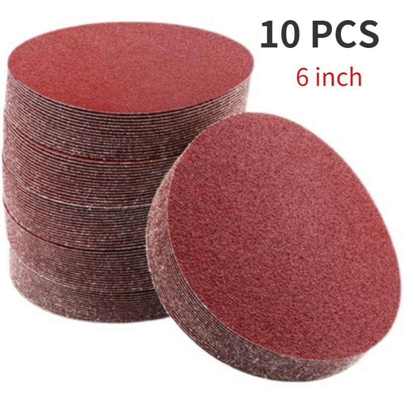 10pcs 6inch 150mm Round Sandpaper Disk 60-5000 Grits Polishing Pad Sander Paper Sand Sheets Abrasives For Polish