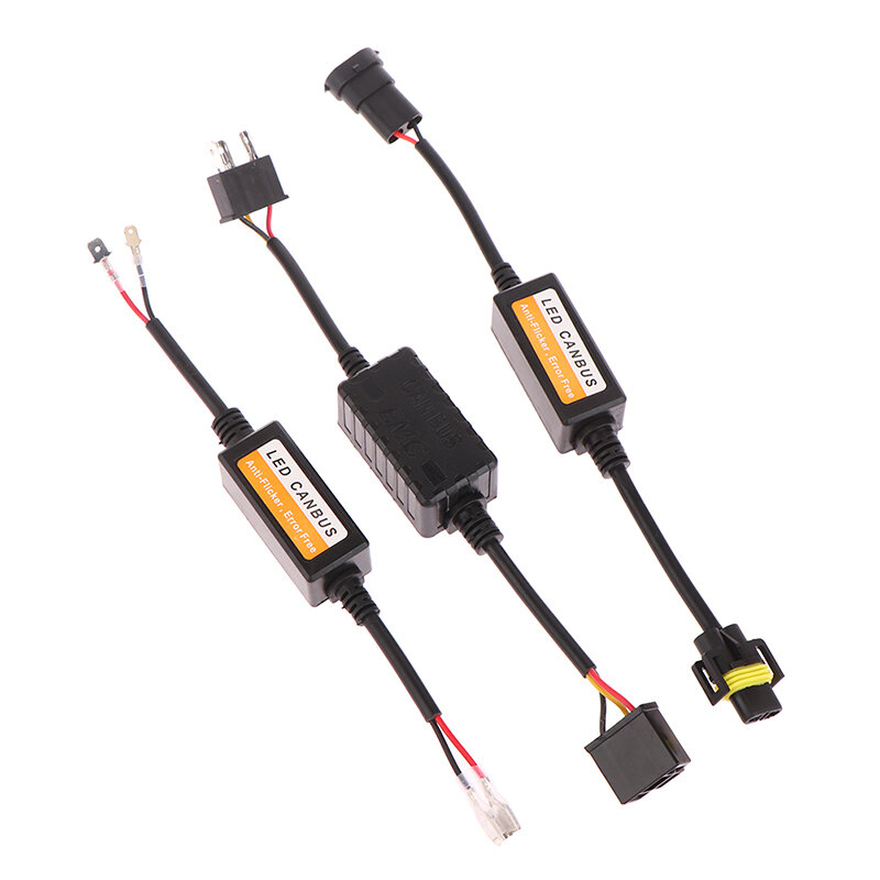 Decodificador LED Canbus para faros de coche, resistencia sin errores, adaptador de advertencia, cancelador, H1, H3, H4, H7, H9, H11, 9V-36V CC