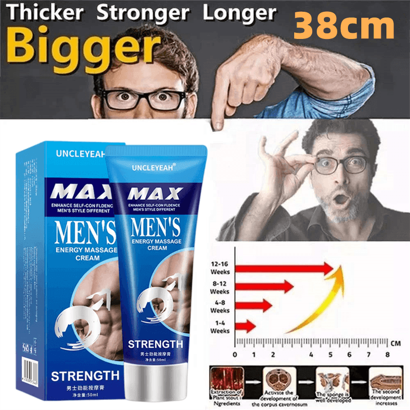 Big Dick XXL Penis Enlargement Cream Sex Gel 50ml Increase Size Male Delay Erection Cream for Men Growth Thicken Adult Products