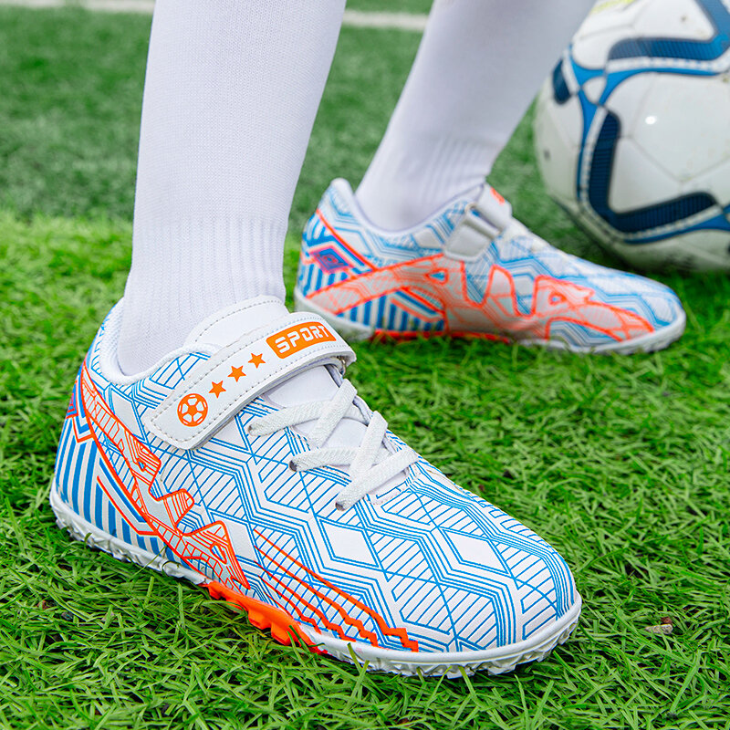 R.xjian buty piłkarskie dziecięce zepsute paznokcie treningowe uniwersalne 30-39 wygodne wygodne antypoślizgowe i odporne na zużycie