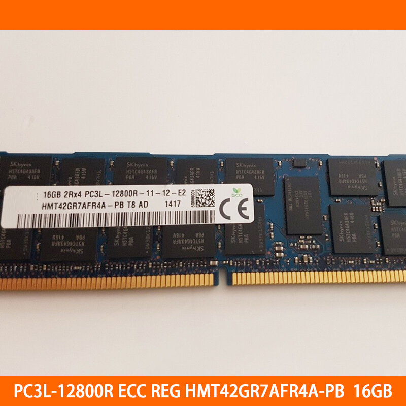 1ชิ้น RAM 16GB 16G PC3L-12800R 2RX4 ECC REG HMT42GR7AFR4A-PB เซิร์ฟเวอร์หน่วยความจำคุณภาพสูงจัดส่งเร็ว