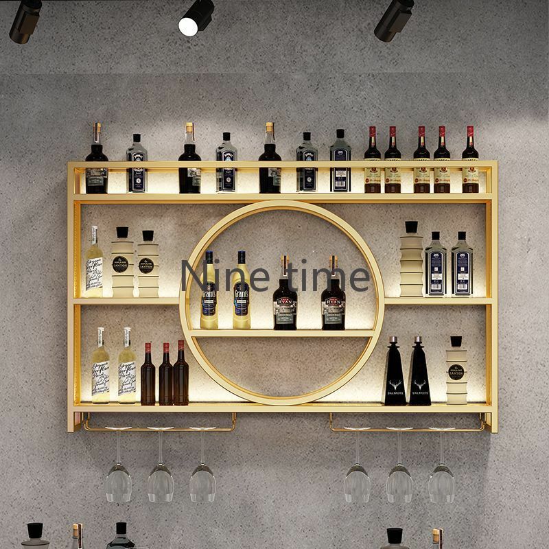 Cocktails Industrial Bar Cabinets Traditional Hotel Lobby Placard Wine Racks Retail Holder Armario Para Vinos Outdoor Furniture