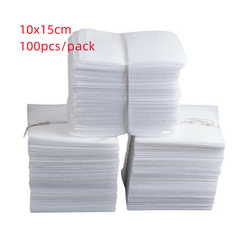 10x15cm100pcs Small Protective EPE Foam Insulation Sheet Cushioning Packaging White Color Packing Material Bubble Bag Film Wrap