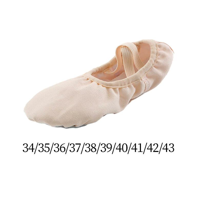 Chaussures de danse de ballet légères pour femmes et enfants, pantoufles de pratique de pom-pom girl pour adultes et filles