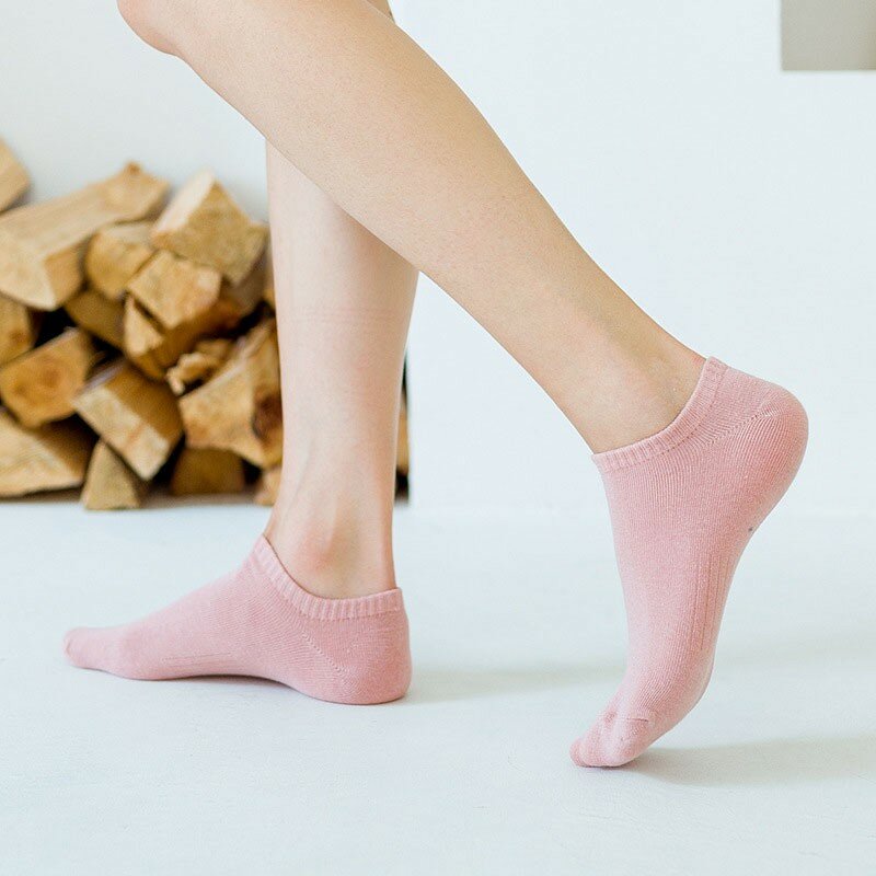 Senhoras novas meias de algodão doces cor sólida série simples moda versátil estilo coreano macio confortável mulheres barco meia B110