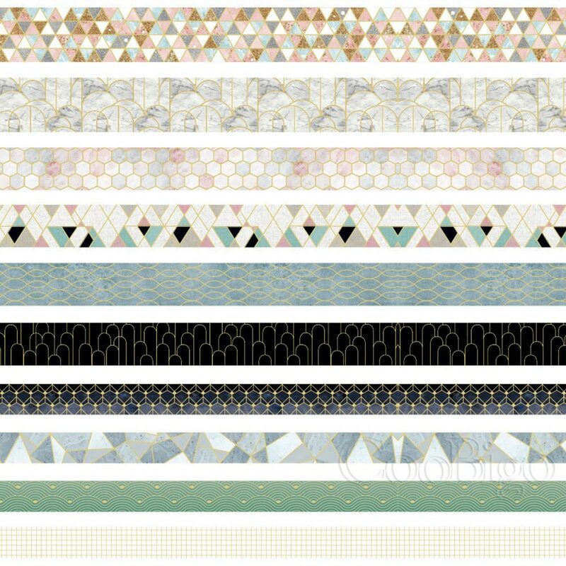 10 pçs/set cor geométrica treliça ouro washi conjunto de fita scrapbooking fitas adesivas decorativas papel papelaria japonês adesivo