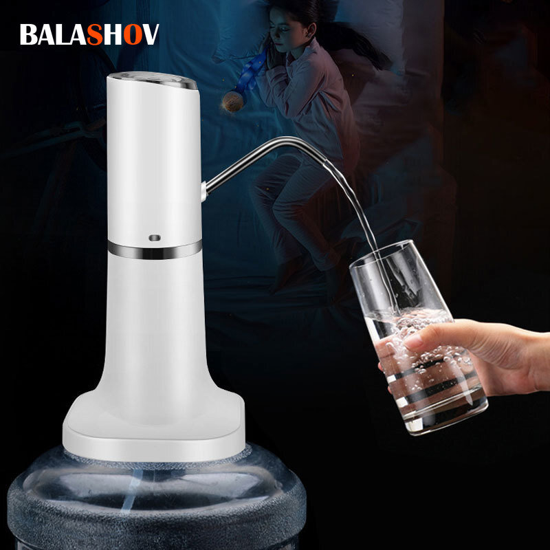 مضخة مياه لاسلكية زجاجة مياه مضخة صغيرة برميل المياه الكهربائية مضخة USB تهمة التلقائي زجاجة محمولة التبديل