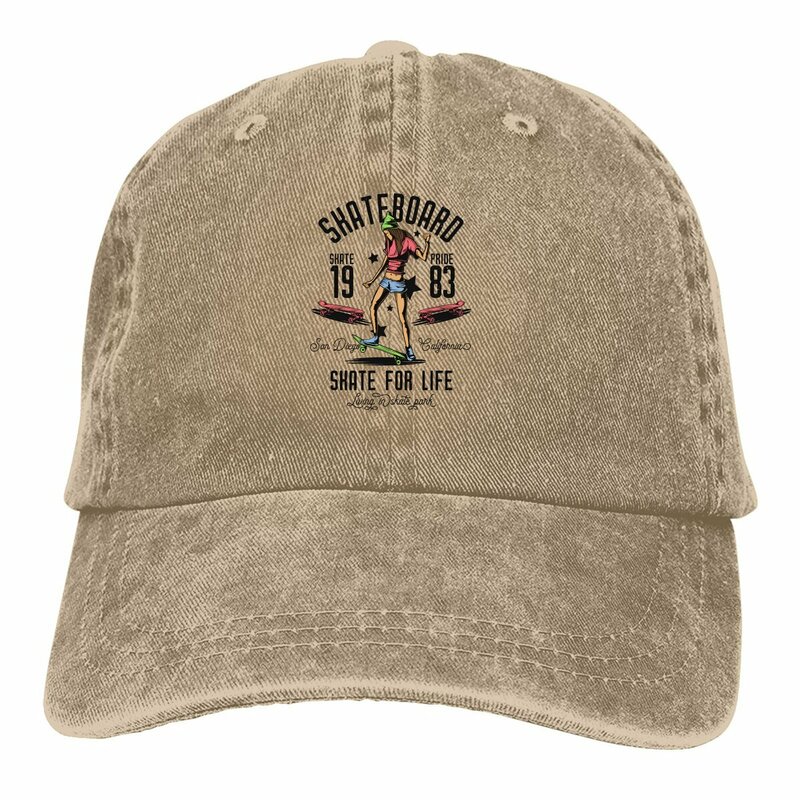 Myta męska czapka z daszkiem deskorolka dziewczyna na deskorolce na całe życie Trucker czapki z daszkiem tata kapelusz deskorolka czapki golfowe