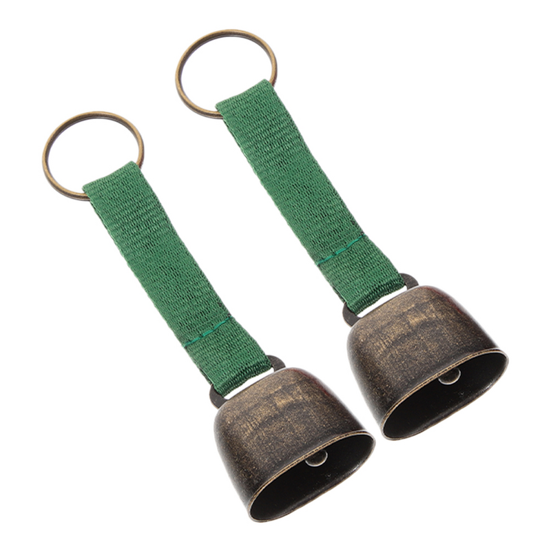 2 pezzi accessori per campane da campeggio all'aperto campane di mucca per animali domestici arrampicata orso Vintage ferro da viaggio escursionismo appeso
