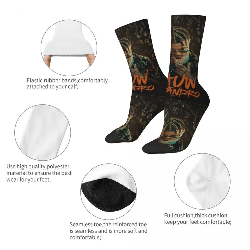 Носки Rauw Alejandro в стиле хип-хоп, рэперские носки для мужчин и женщин, теплые, лучшие подарки