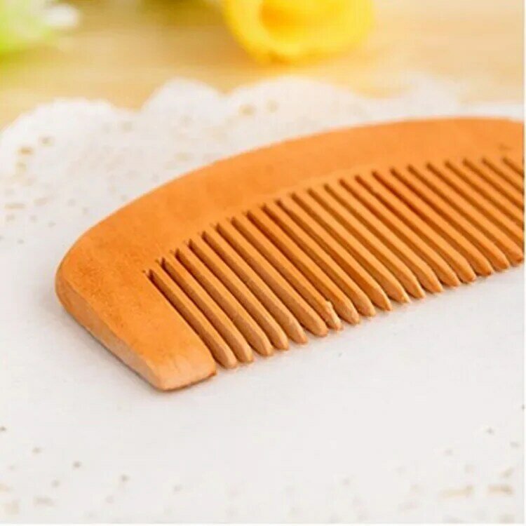 Spazzola per capelli Pettini di Legno di Pesco Statica Massaggio Spazzola Pettine Assistenza Sanitaria Naturale Vendita Calda