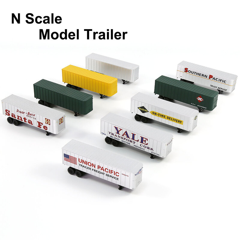 Evemodel-remolque a escala N, modelo pintado (paquete de 2) Para modelo de Tractor, modelo Wagon C15066
