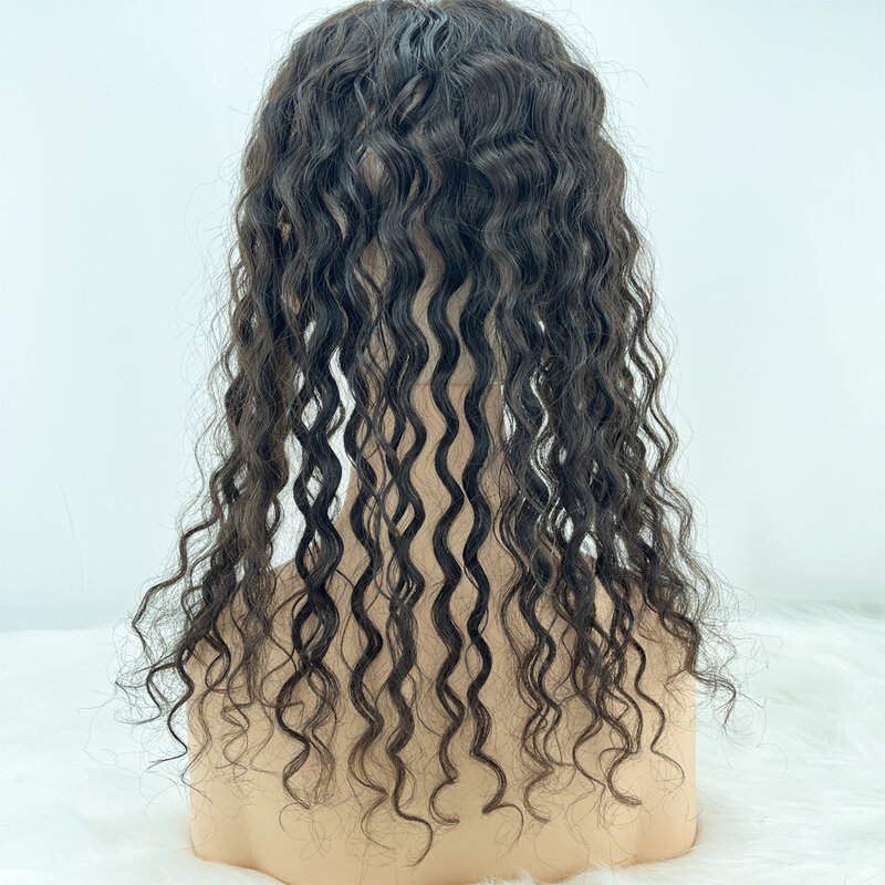 Topper de cabello humano rizado para mujer, cabello humano virgen europeo, piel Natural, cuero cabelludo, Base de seda, tupé, Clip de separación libre en postizo