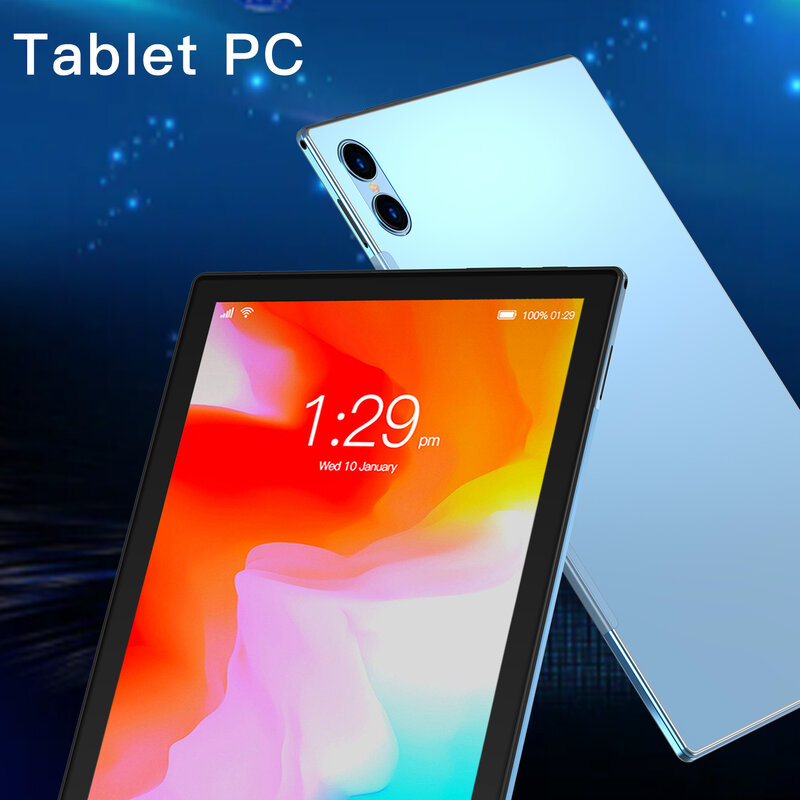 Tablet Android com câmera Dual Sim, 10.1 Polegada, dez núcleos, rede 4G, Wi-Fi, PC, 12GB + 512GB, andróide 12.0, presentes, novo