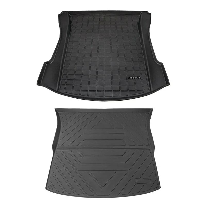 Upgrade Car Front Rear Trunk Mats Storage Pads Cargo Tray For Tesla Model Y/3 Accessories Dustproof Waterproof Protecion Cushion