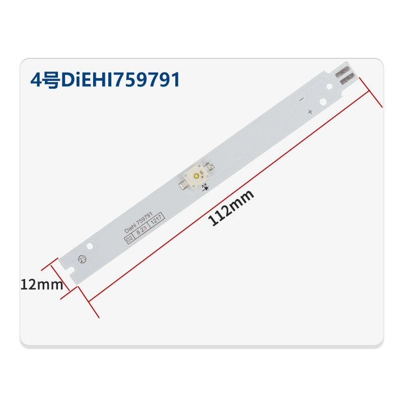 DiEHI759791 DC12V per Siemens Bosch frigorifero refrigerazione illuminazione LED Strip Parts
