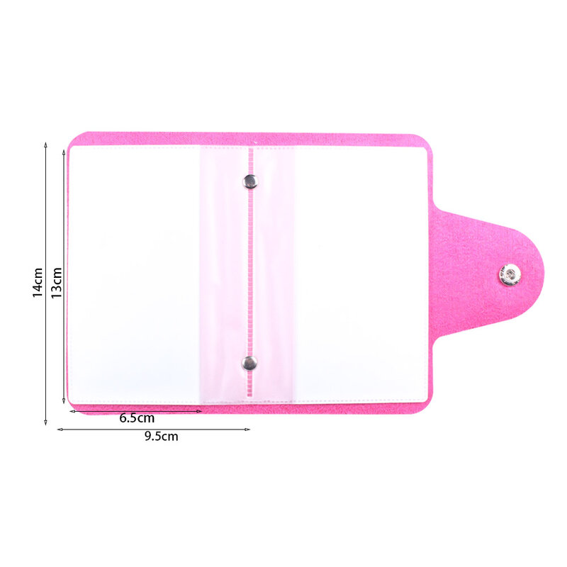 Organizzatore di piatti per timbri per Nail Art rosa/viola/rosso 20slot per timbri supporto per piatti borsa di stoccaggio custodia in pelle PU resistente borsa per francobolli