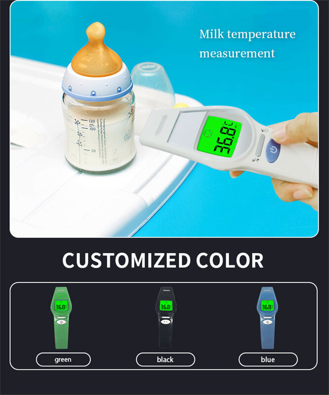Termómetro Digital para bebés, termómetro infrarrojo para la frente, fiebre clínica