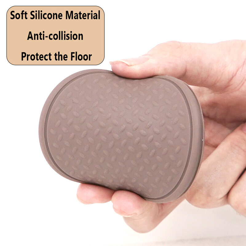 Protector de suelo de silicona autoadhesivo, almohadilla silenciosa para patas de muebles, sofá, silla, cubierta de pies, 8 piezas
