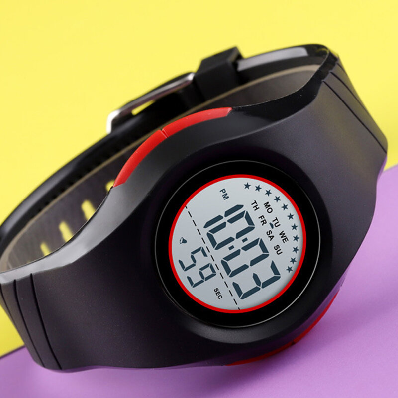 Wodoodporny cyfrowy zegarek dla dzieci Przygody na świeżym powietrzu i sporty wodne Funkcja alarmu Zegarek dla dzieci