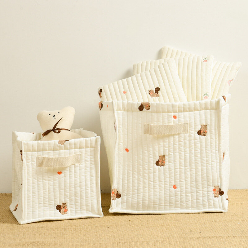 Baby Accessories Diaper Bags Mommy Maternity Bag Storage Basket Organizer Newborn Shoulder Bag Embroidery Bear Mom Bag Travel