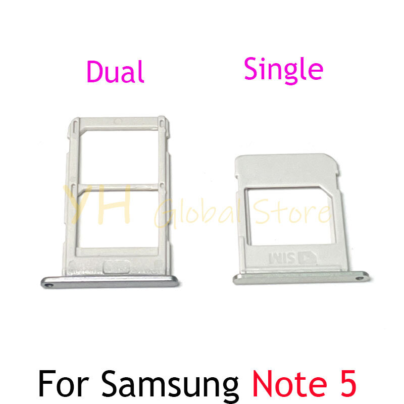 For Samsung Galaxy Note 5 Sim Card Slot Tray Holder Sim Card Repair Parts