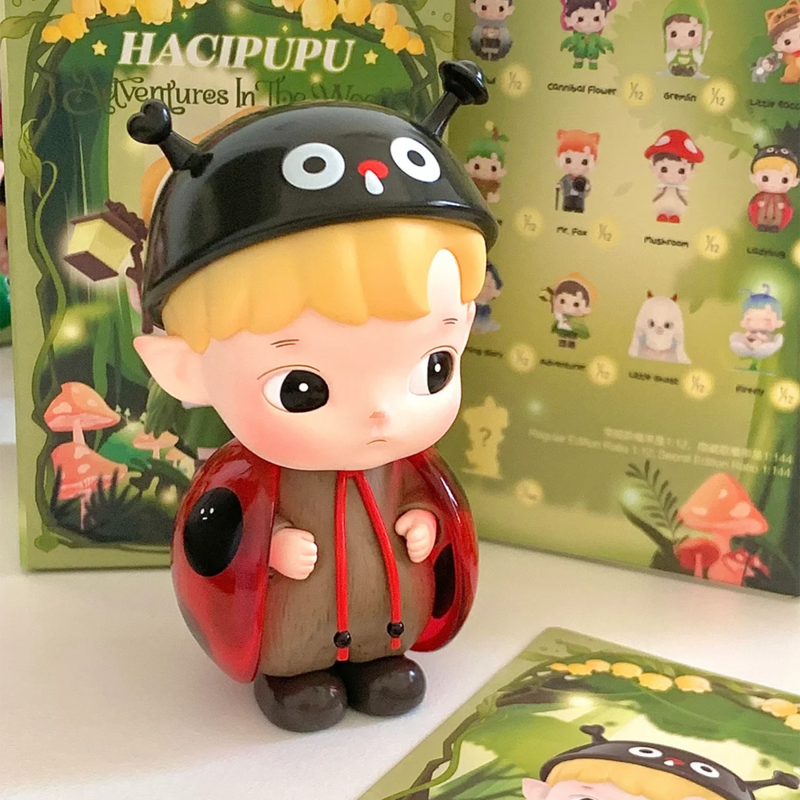 Hacipupu Adventures In The Woods Series Blind Box, figuras de acción lindas, caja misteriosa, modelo coleccionable, juguete, decoración de habitación, regalo