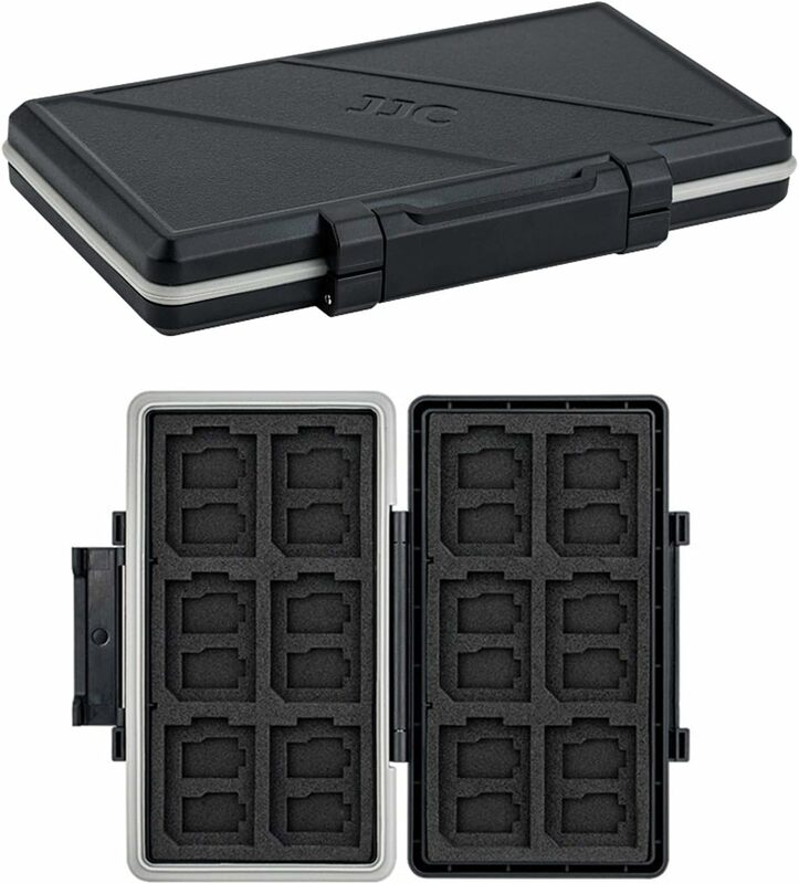 Custodia per scheda di memoria a 36 slot portafoglio per scheda di memoria Anti-Shock resistente all'acqua per 24 Micro SD SDXC SDHC TF Card e 12 SD SDXC SDHC Card