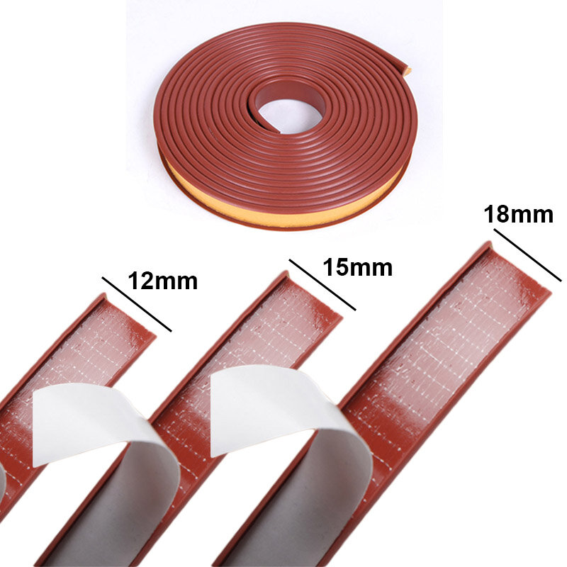 Auto-adesivo PVC Edge Banding Strip, Folhas de folheado em forma de U, Armário de móveis, Mesa Edge Guard, Protector Decoração, 5m