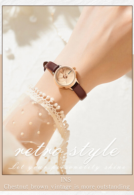 Sanda Frauen Mesh Band Armbanduhren Top-Marke Luxus Drops hipping für Damen Armbanduhren Roségold Damen uhr Relogio