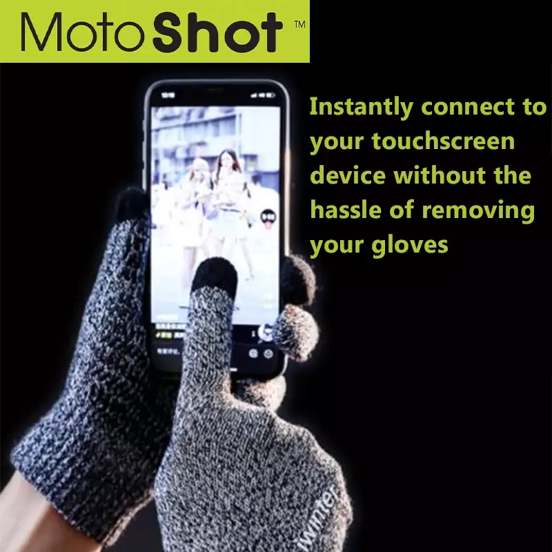 Motoshot pegatinas conductoras para pantalla táctil, guantes