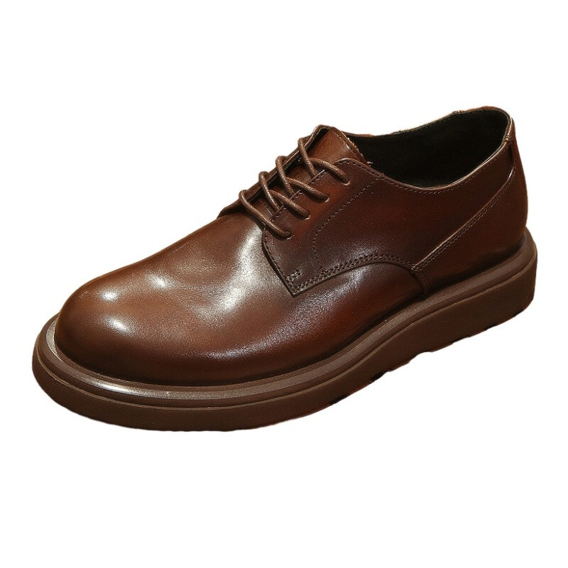 Scarpe formali da uomo in morbida pelle di lusso fatte a mano di qualità 2024 autunno Designer stile britannico Casual Business Social Derby Shoes Man