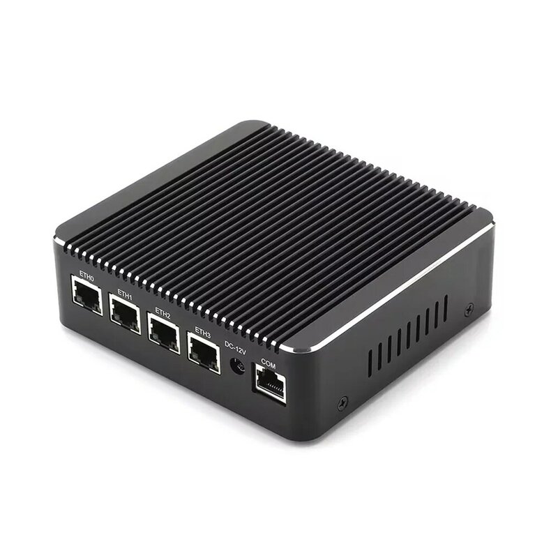 Micro Firewall Appliance,HUNSN RS34g,Intel Celeron J4125,Router PC OPNsense,VPN, AES-NI,4Intel 2.5GbE I226-V LAN,4 x USB,HDMI