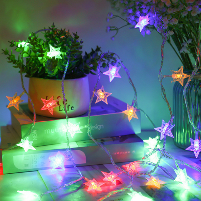 Lampu LED karangan bunga bola USB/baterai, lampu dekorasi pesta pernikahan liburan Natal ruang rumah luar ruangan tali peri