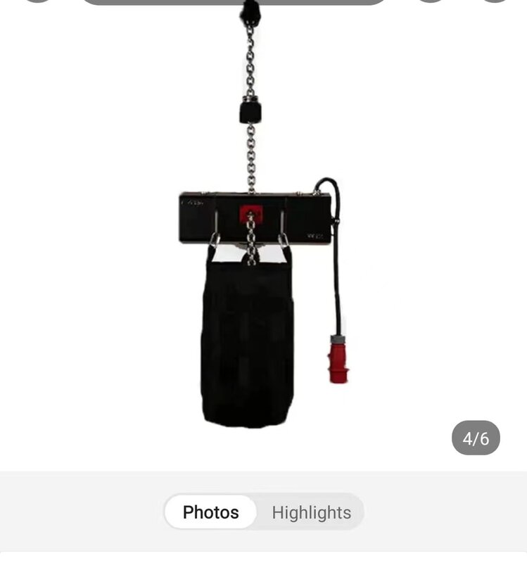 2 pieces W12-D+ 0.5 ton 20M chain High efficiency Stage 3 Low Headroom Chain Electric 1 ton crane hoist For lifting
