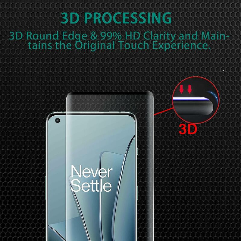 1/4 pezzi di vetro temperato per OnePlus 10 Pro pellicola proteggi schermo in vetro