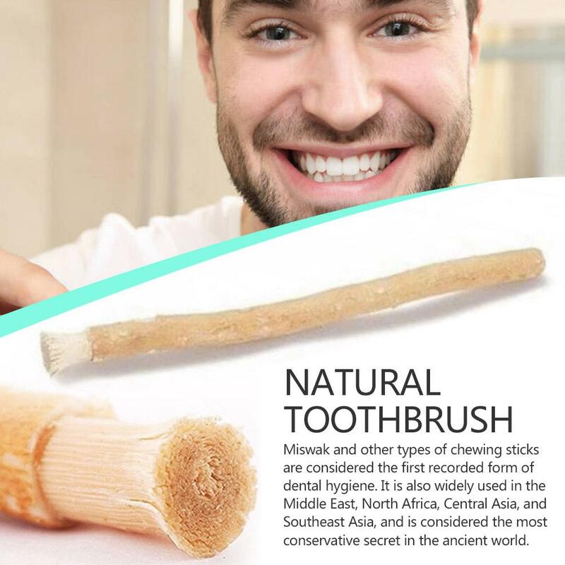 Miswak Siwak Escova Natural, Escova de dentes manual, Branqueador, Viagem macia, Árabe Tradicional