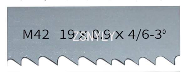 A faixa do Bi-Metal M42 viu a lâmina, 1735, 2240, 2360, 2560mm x 19x0.9mm, cortando a folhosa, metal macio